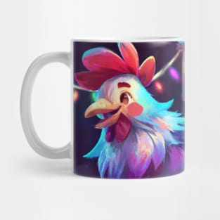 Cute Rooster Drawing Mug